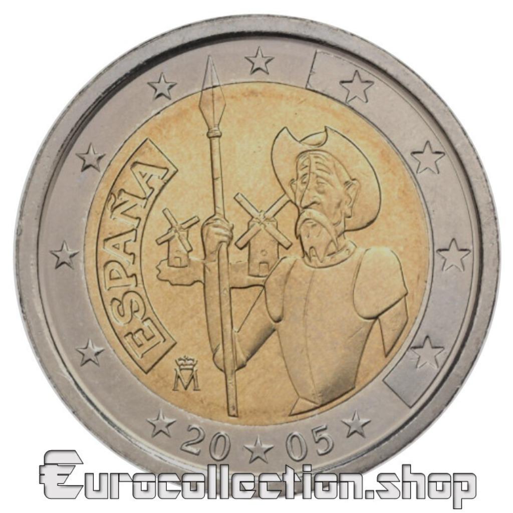 2 EUROS COMMEMORATION ESPAGNE 2005, Enlèvement, Espagne, 2 euros, Monnaie en vrac