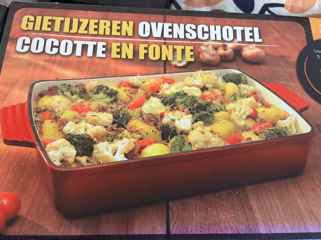 Plat en fonte a gratin, Huis en Inrichting, Keuken | Tupperware, Ophalen, Zo goed als nieuw