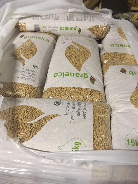 Houtpellets Granelco 100% naaldhout, Ophalen
