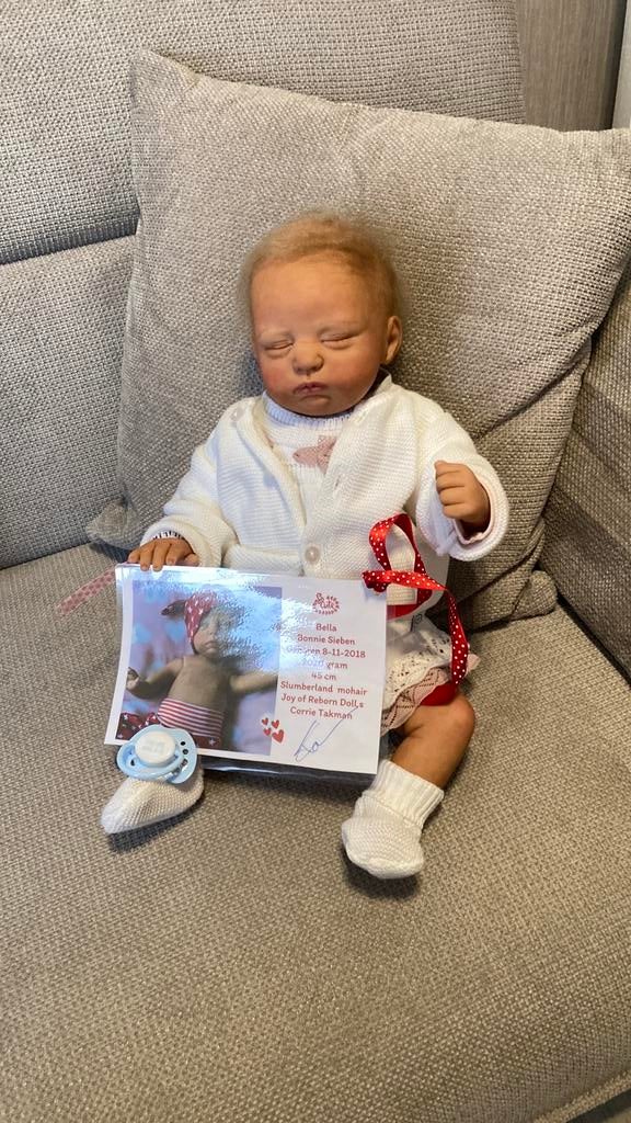 Hele mooie Reborn baby full option geen silicone, Enlèvement, Neuf, Vêtements, Réaliste ou Reborn