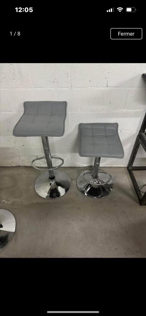 tabouret, Maison & Meubles, Tabourets de bar, Enlèvement, Comme neuf, Cuir