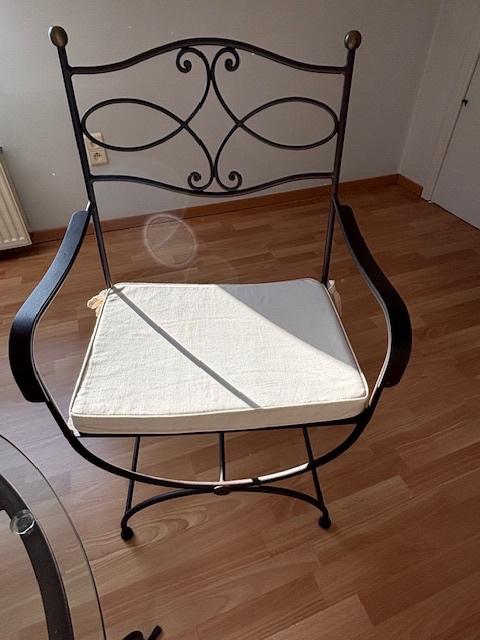 Ronde tafel en stoelen, Huis en Inrichting, Tafels | Eettafels, Ophalen, Overige materialen, Klassiek, 50 tot 100 cm