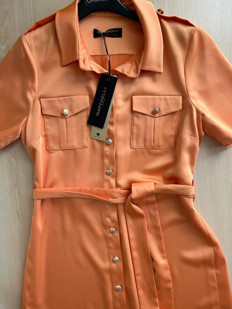 Jurk met korte mouw maat 40, Maat 38/40 (M), Nieuw, Oranje, Ophalen of Verzenden