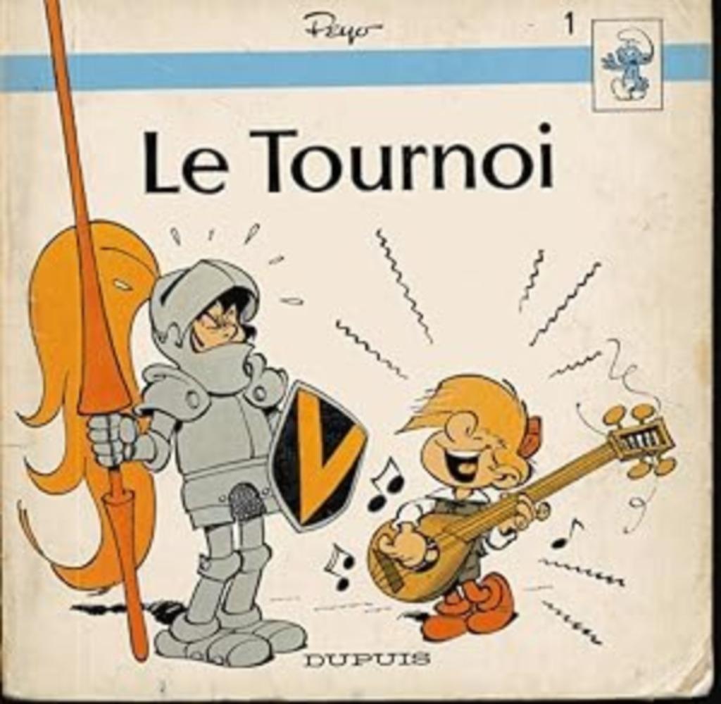 Het toernooi, Peyo, Dupuis, Marcinelle, 1975, Antiek en Kunst, Curiosa en Brocante, Verzenden