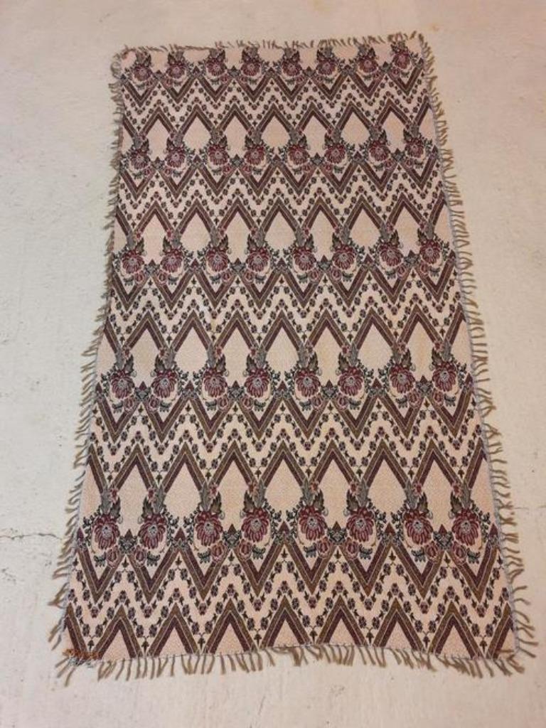 Tapis Grand foulard à carreaux souple à fleurs violettes, Enlèvement ou Envoi, Utilisé