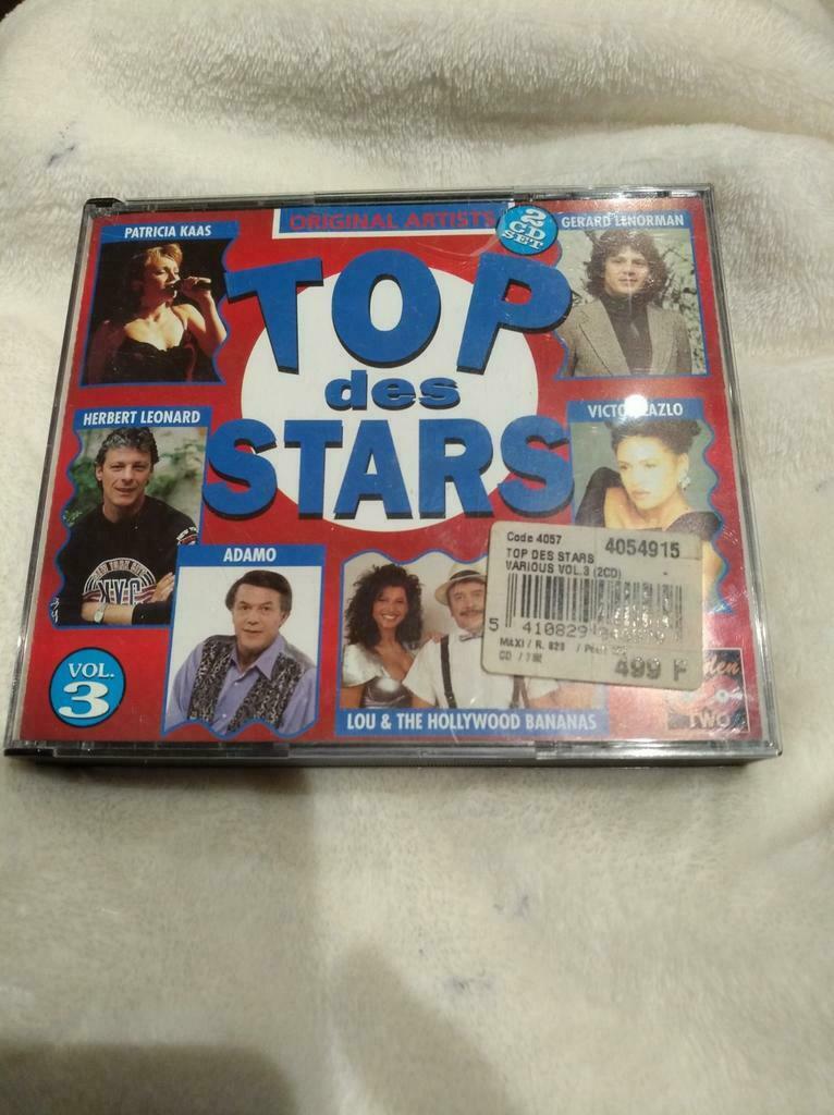 2 CD Top des stars : Céline DION, Claude FRANÇOIS,  ..., Enlèvement ou Envoi, Autres genres