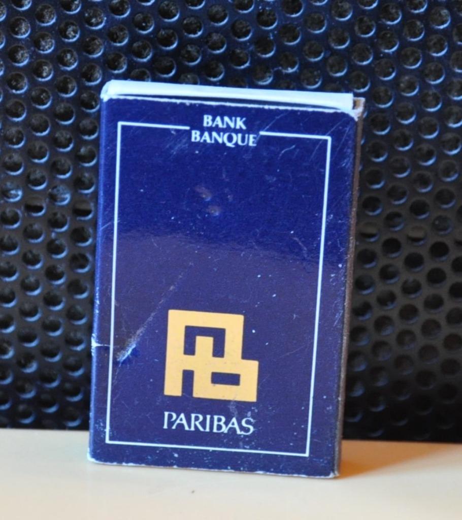 pochette boite allumettes publicitaire paribas(1), Enlèvement ou Envoi, Utilisé, Boîtes ou marques d'allumettes