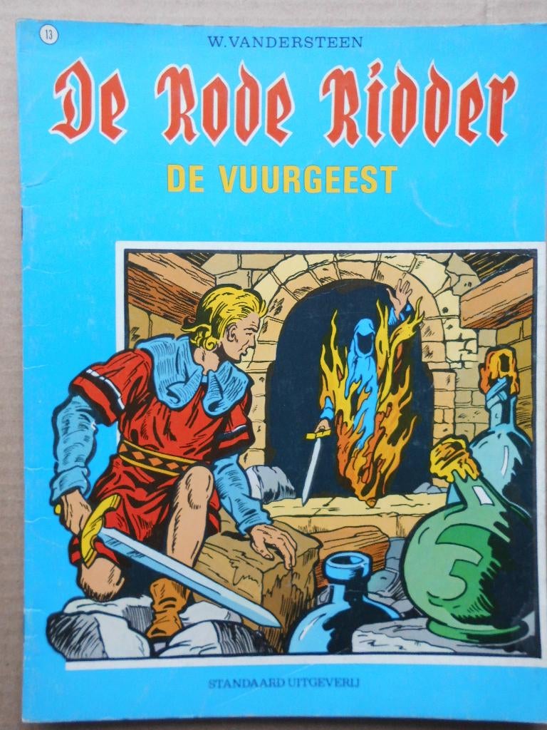 De Rode Ridder - De vuurgeest, Gelezen, Eén stripboek, Studio  Vandersteen, Ophalen of Verzenden