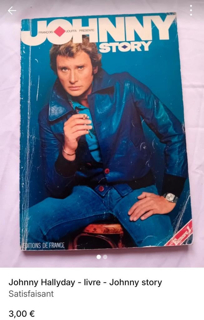 Livres Johnny Hallyday, Enlèvement ou Envoi, Comme neuf