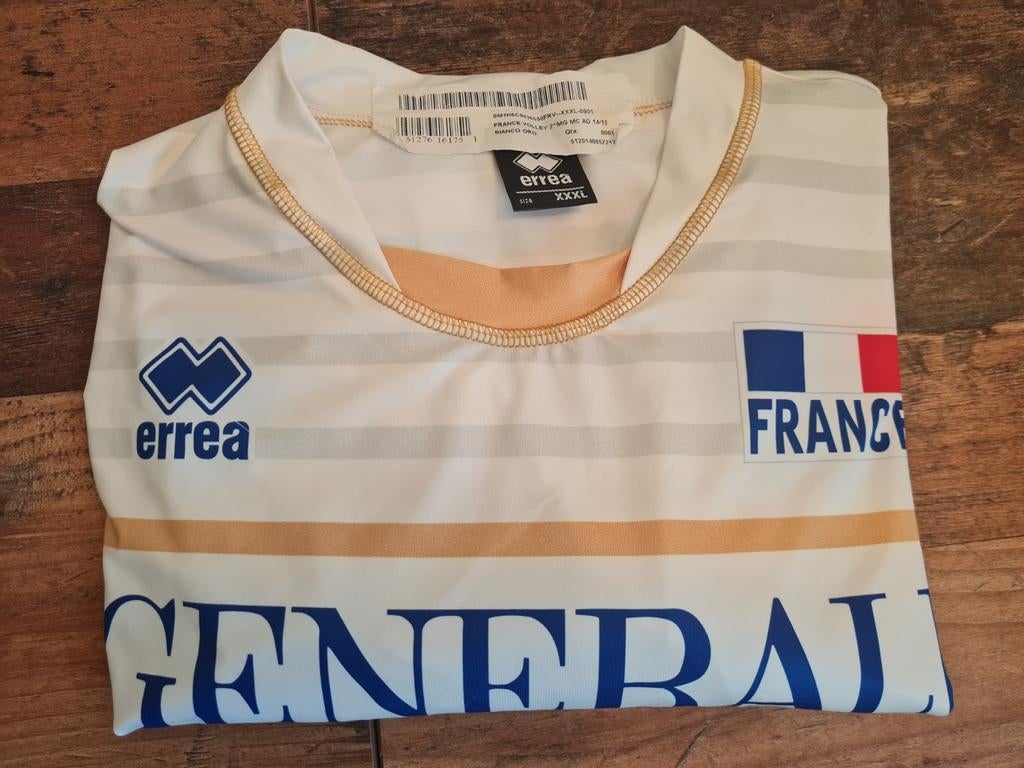 Maillot officiel équipe de France coupe du monde Volley-ball, Enlèvement ou Envoi, Comme neuf, Maillot