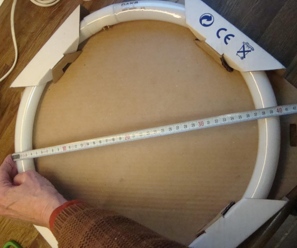 cirkel rond tl lamp; scherpe prijs, Huis en Inrichting, Ophalen, Nieuw, Glas