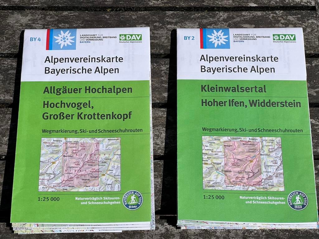 Alpenvereinskarten, Boeken, Atlassen en Landkaarten, Ophalen, Duitsland, Landkaart, Zo goed als nieuw