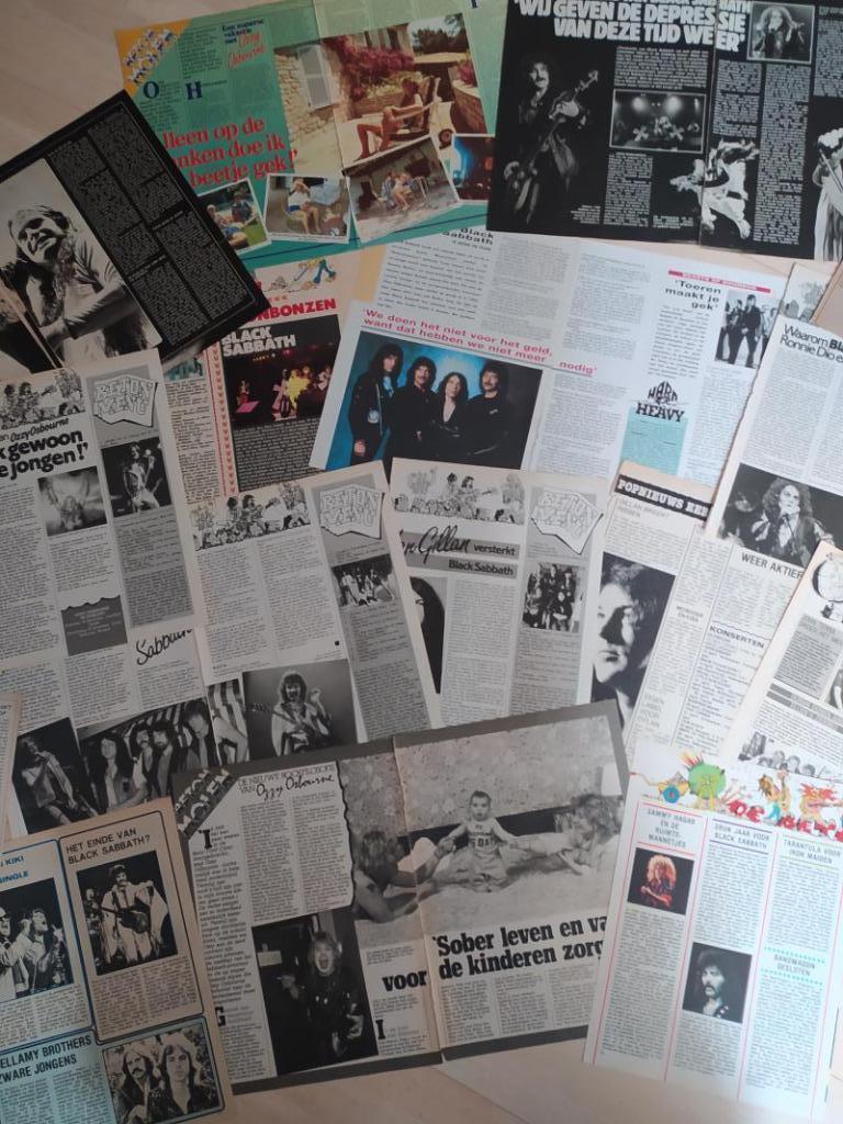 tijdschriftartikels Black Sabbath, Ophalen of Verzenden