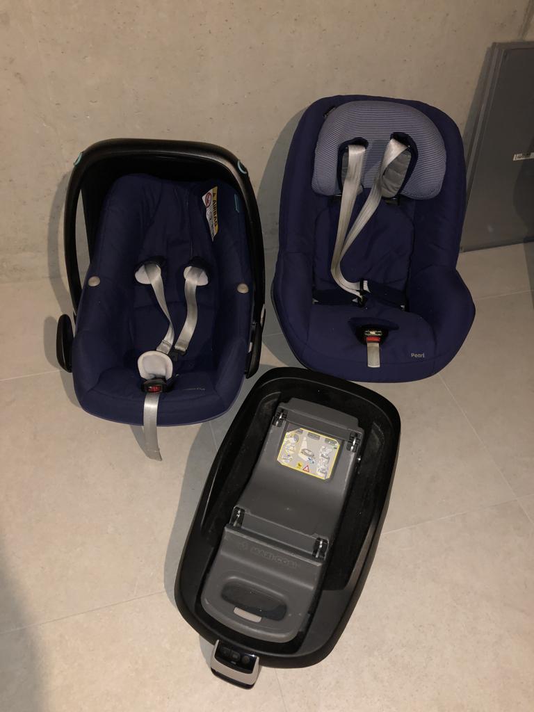 Maxi cosi + autostoel + basis met isofix, Kinderen en Baby's, Ophalen, Isofix
