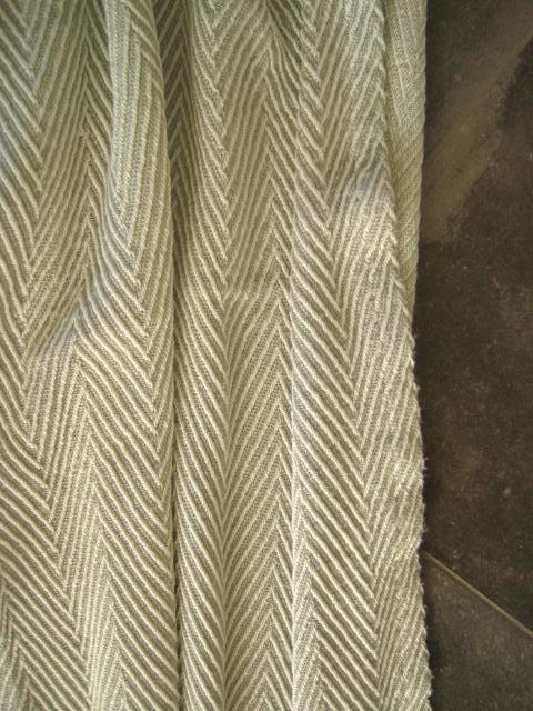 Rideau 130 de large et 155 cm de long blanc gris, Enlèvement ou Envoi, Utilisé, Blanc