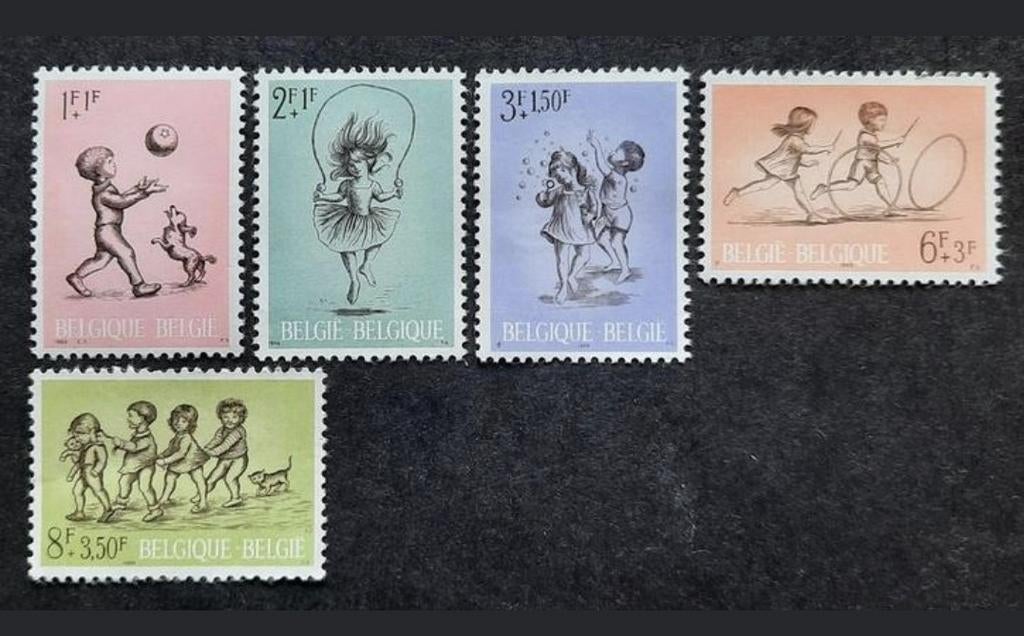 Belgique : COB 1399/03 ** Solidarité 1966, Sans timbre, Neuf, Enlèvement ou Envoi, Non oblitéré