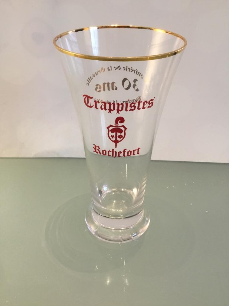 Verre trappiste Rochefort flûte grusalle, Collections, Enlèvement ou Envoi, Comme neuf, Verre à bière