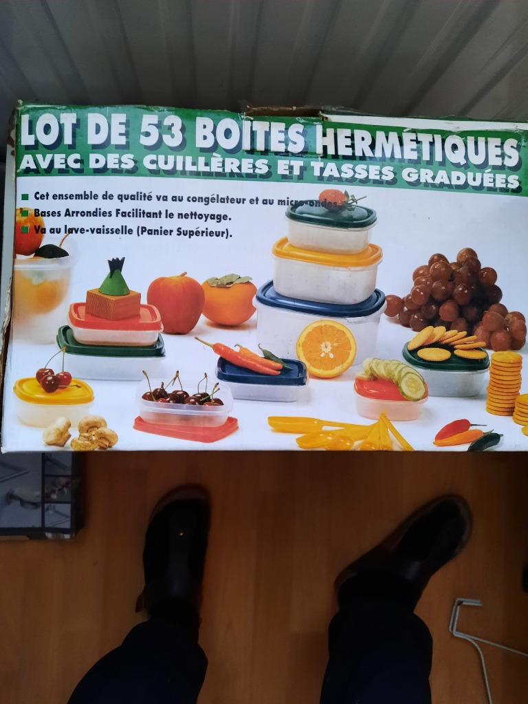 Lot 53 boîtes Hermétique, Enlèvement, Neuf, Vert, Boîte