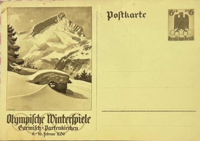 OLYMPIA-Postkaart, 90 jaar oud, ongebruikt, Verzamelen, Ophalen of Verzenden, 1920 tot 1940, Ongelopen, Duitsland