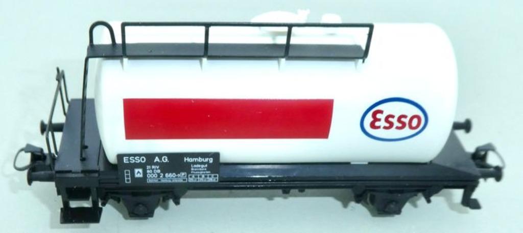 4441 MÄRKLIN HO - Wagon citerne ESSO/Citerne de wagon ESSO M, Enlèvement ou Envoi, Courant alternatif, Wagon, Utilisé
