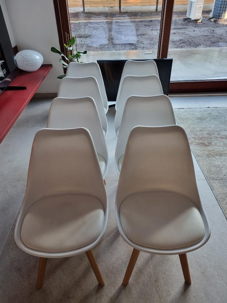 Stoelen, Gebruikt, Wit, Vijf, Zes of meer stoelen, Ophalen