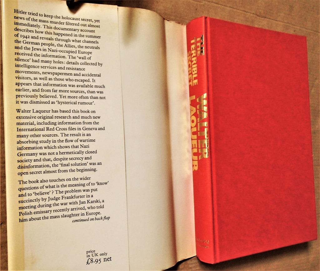 The Terrible Secret: [about Hitler's final solution] - 1980, Verzenden, Overige soorten, Boek of Tijdschrift
