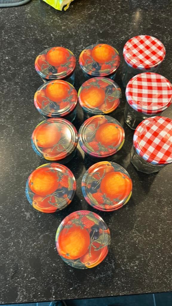 Potten voor confituur 12 stuks, Ophalen of Verzenden, Zo goed als nieuw