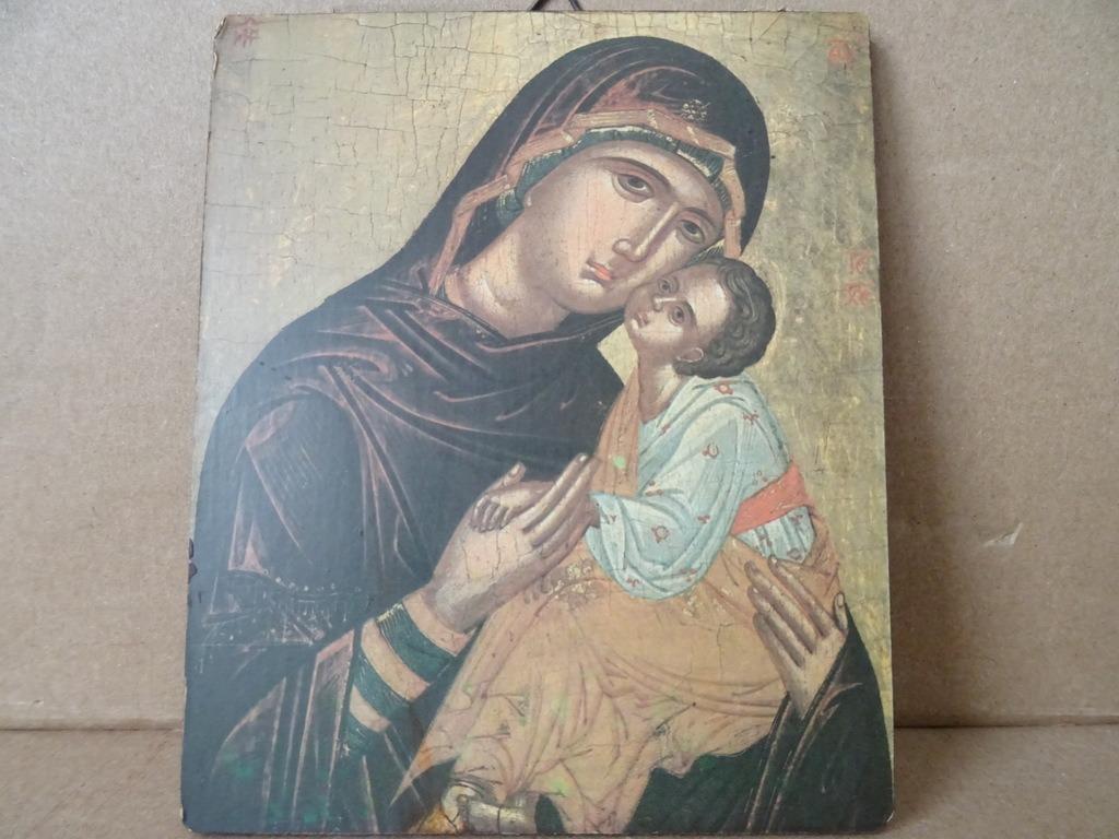 Icoon Maria de Moeder Gods 10x12 Apostolaat Oosterse kerken, Ophalen of Verzenden, Zo goed als nieuw, Overige typen, Christendom | Katholiek