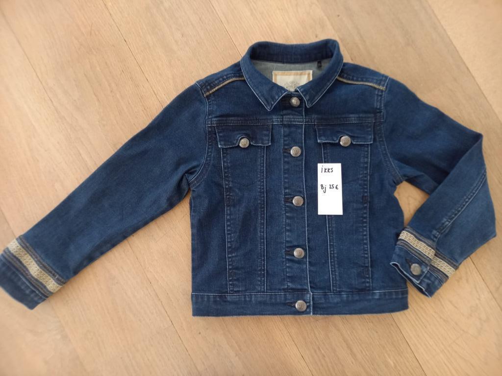 Prachtig jeansvestje IKKS 8 jaar - M128, Enfants & Bébés, Vêtements enfant | Taille 128, Comme neuf, Fille, Manteau, Enlèvement ou Envoi