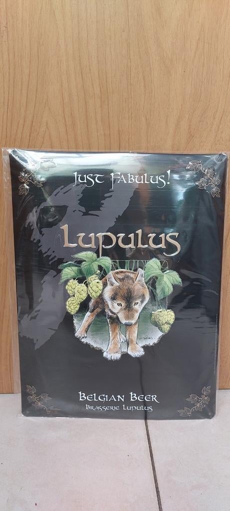 Reclamebord Lupulus bier - nieuw in originele verpakking, Verzamelen, Biermerken, Nieuw, Reclamebord, Plaat of Schild, Overige merken