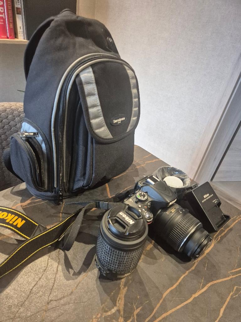 Nikon D5100 + 18-55mm + 55-200mm VR + sac – Kit complet, Enlèvement, Utilisé, Nikon