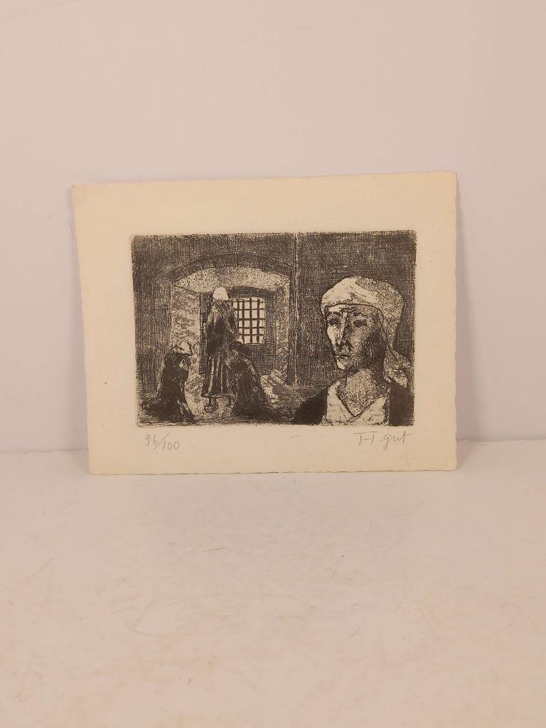 Gravure num 96/100 tour de constance, Marie-Durand, Collections, Photos & Gravures, Comme neuf, Gravure, Autres sujets/thèmes