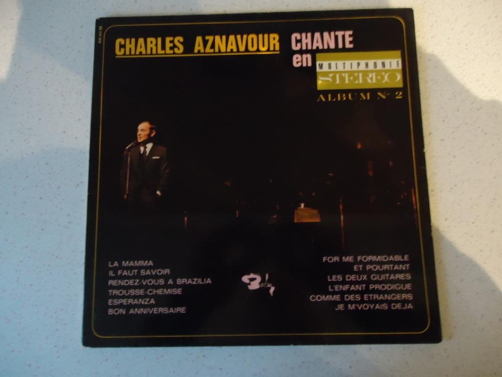 LP van "Charles Aznavour" Chante Album 2 anno 1966., Enlèvement ou Envoi, Utilisé, 12 pouces