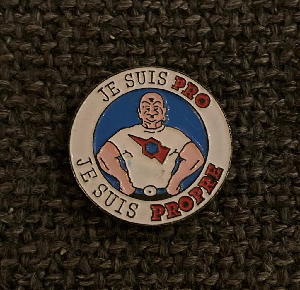 PIN - MR PROPRE - MONSIEUR PROPRE - MISTER PROPER, Collections, Broches, Pins & Badges, Envoi, Utilisé, Marque, Insigne ou Pin's