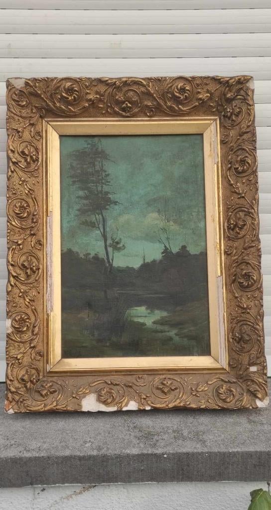 Huile sur toile paysage signe Lionel vinche, Enlèvement ou Envoi