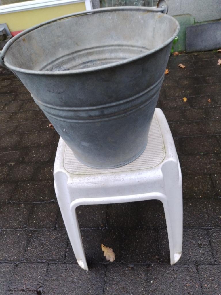 gegalvaniseerde emmer, Ophalen of Verzenden, Gebruikt