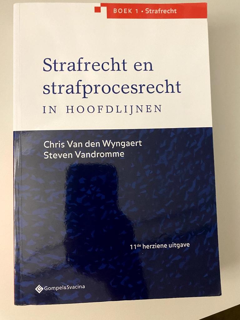 strafrecht en strafprocesrecht, Enlèvement, Comme neuf, Enseignement supérieur, Chris van den wyngaert