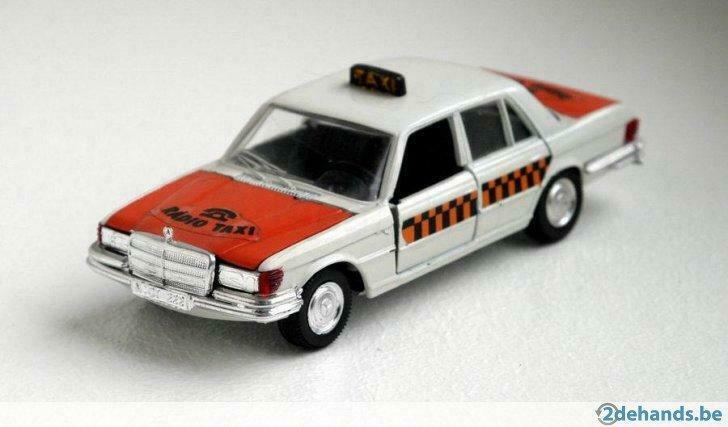 Mercedes W116 Radio Taxi 1/43 EM Metal, Ophalen of Verzenden, Gebruikt, 1:32 tot 1:50, Auto