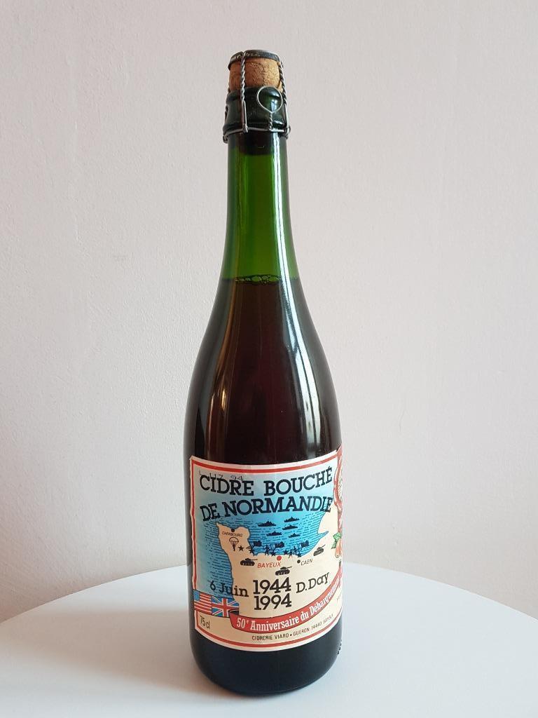 Cider met kurk uit Normandië 1994, Verzamelen, Wijnen, Zo goed als nieuw, Overige typen, Frankrijk, Vol, Ophalen of Verzenden