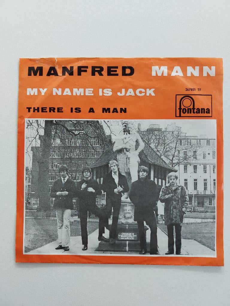 Manfred Mann-My Name Is Jack/There Is A Man(1968-Ned.pers.), Ophalen of Verzenden, Pop