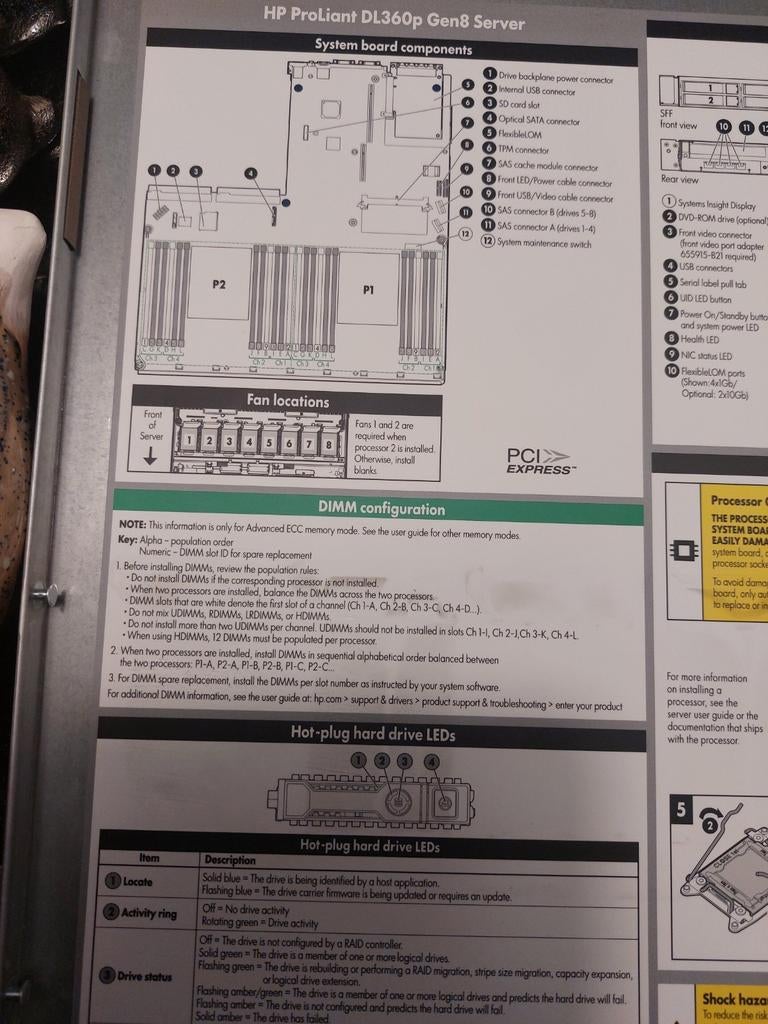 HP ProLiant DL360p Gen8 / 1* E5-2620 CPU, 8x450GB, 32 GB RAM, Computers en Software, Servers, Ophalen of Verzenden, Gebruikt, 32 GB