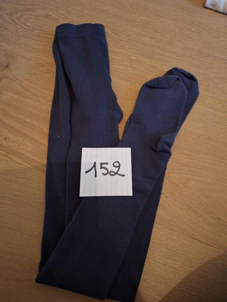 broekkousen donkerblauw mt 152, Ophalen of Verzenden, Gebruikt, Meisje, Sokken