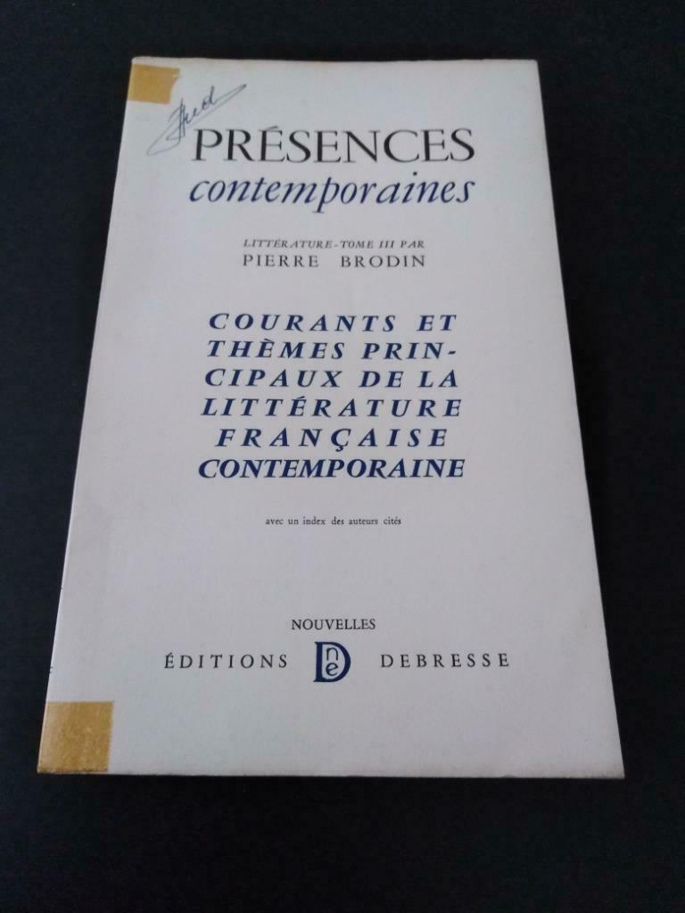 Présences contemporaines, Pierre Brodin, Enlèvement ou Envoi, Utilisé