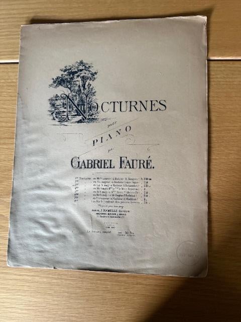 Fauré, Nocturne N 3, Gebruikt, Klassiek, Ophalen of Verzenden, Artiest of Componist