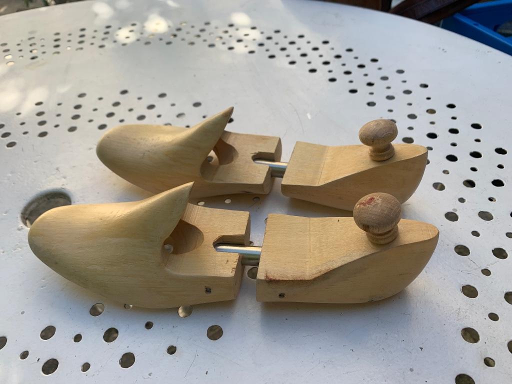 Witte klompen met houten bal, geleed, nr. 4, Kleding | Dames, Verzenden, Gebruikt