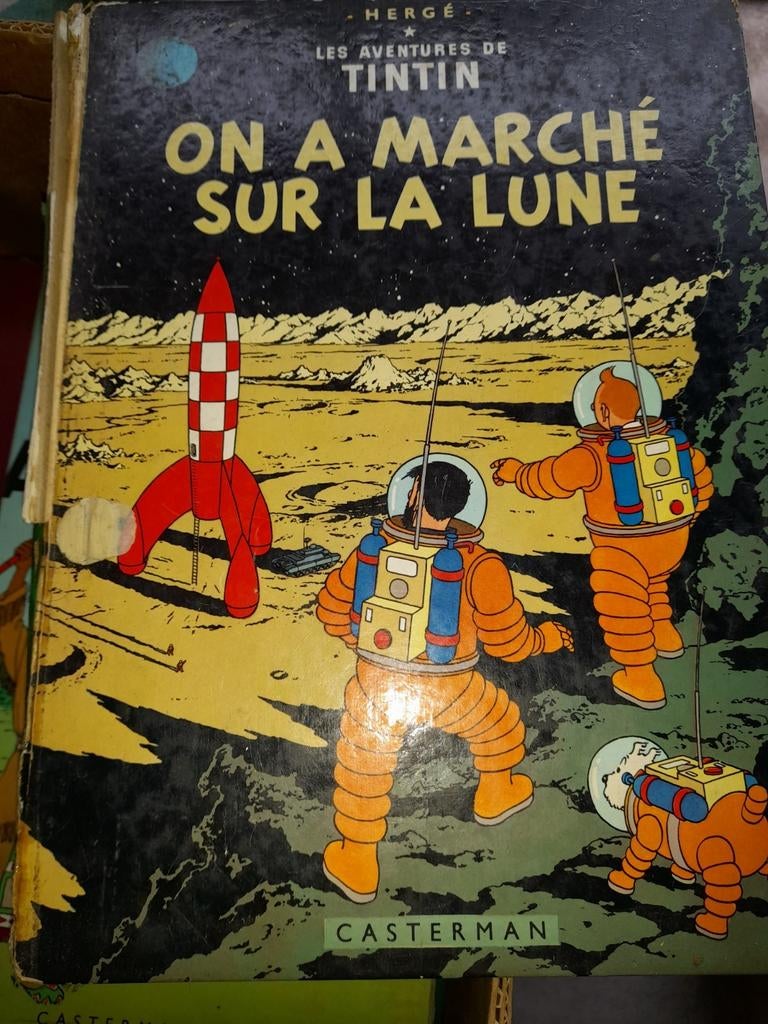 On a marché sur la lune de Herge Casterman, Livres, Enlèvement ou Envoi, Utilisé