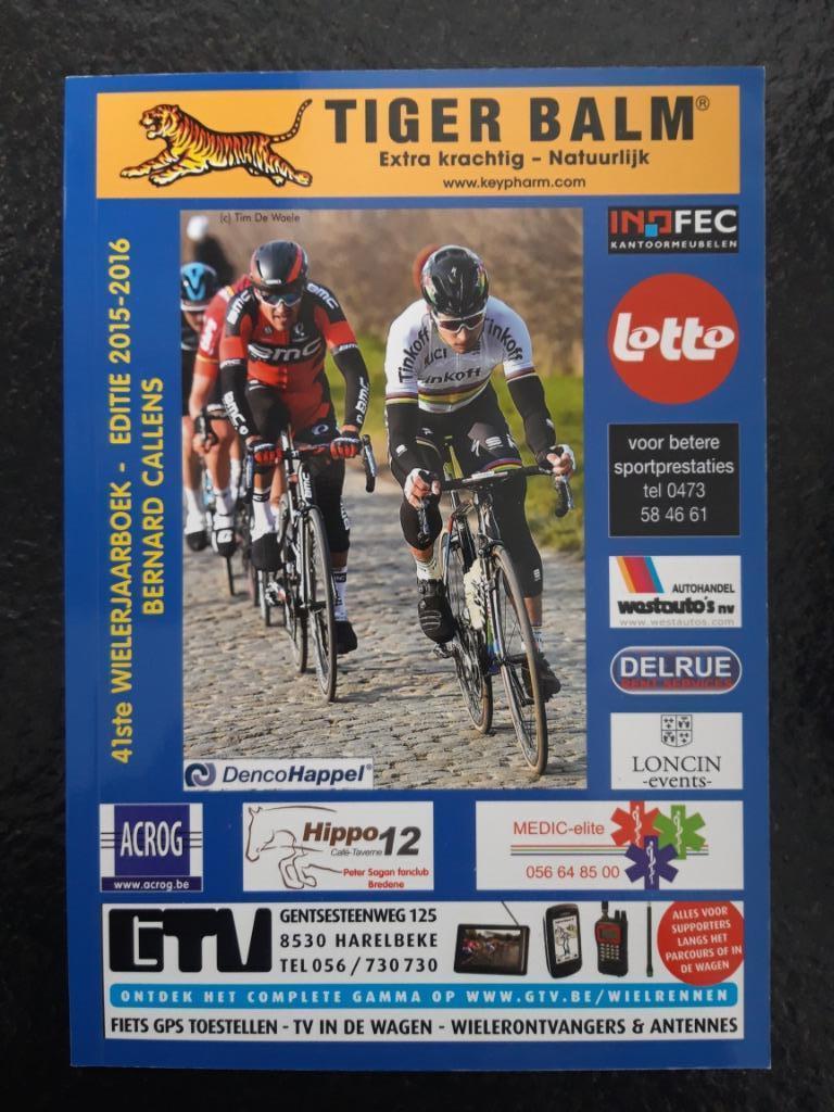 Wielerjaarboek 2015-2016, Verzenden, Nieuw, Lopen en Fietsen, Bernard Callens