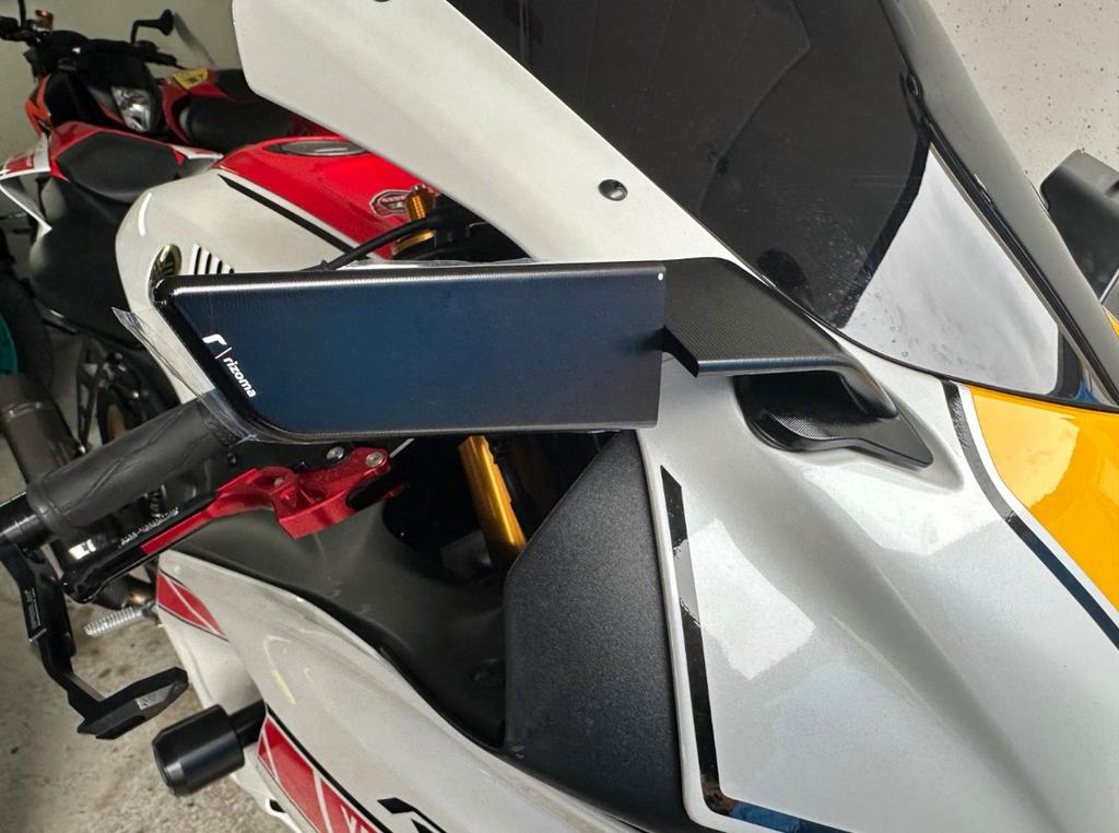 Yamaha R7 / R6 / R1 Rizoma spiegels, Ophalen of Verzenden, Gebruikt