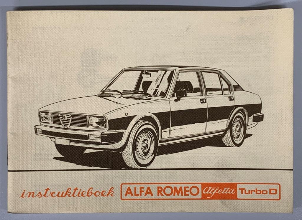 Alfa Romeo Alfetta Turbo D, Enlèvement ou Envoi