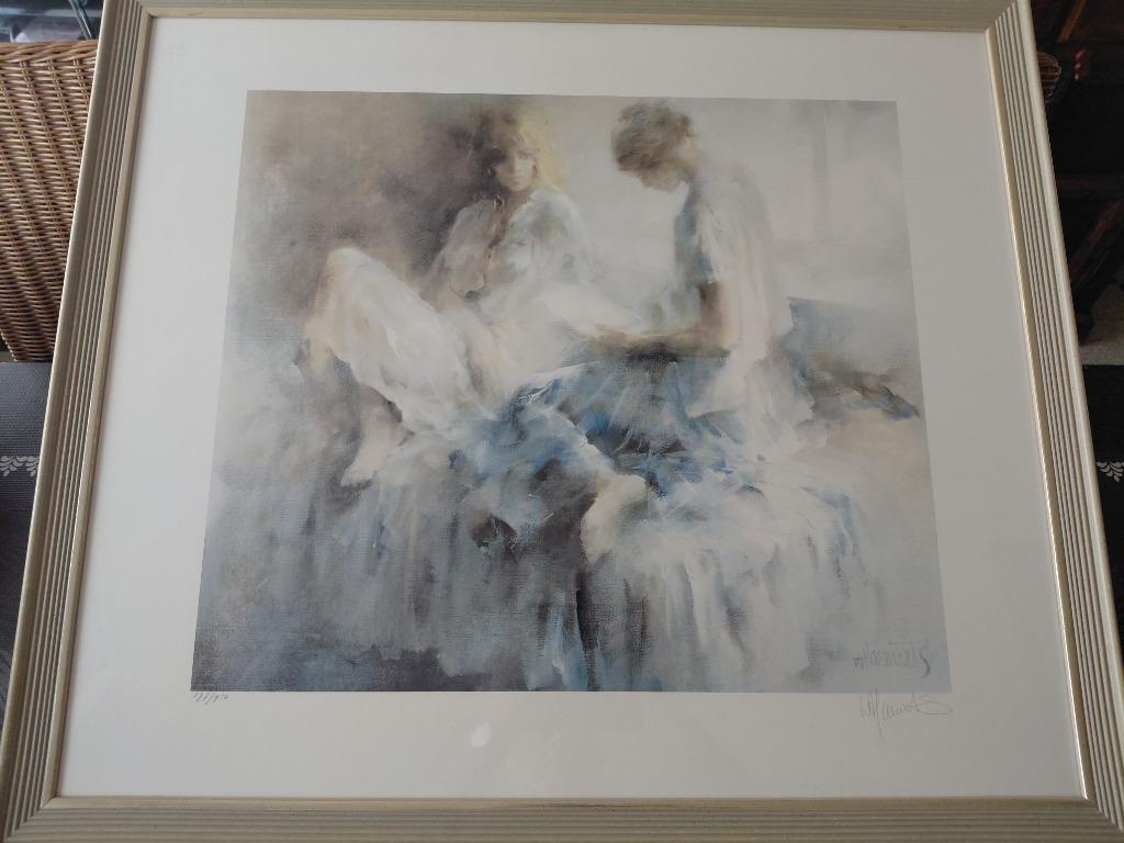 Lithografie gesigneerd door Willem Haenraets Lithografie 177, Antiek en Kunst, Ophalen of Verzenden